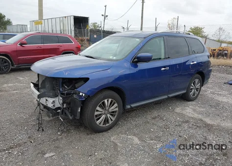 2019 Nissan Pathfinder Sl z USA, uszkodzony, nr VIN 5N1DR2MM3KC612822